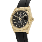 Sky-Dweller 42mm Yellow Gold Bright Black Dial 336238