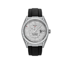 Sky-Dweller 42mm 18K White Gold Meteorite Dial Diamond Watch 326259TBR