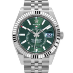 Sky-Dweller Stainless Steel Green Dial Jubilee 336934-0002 New
