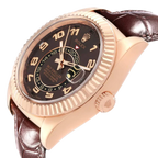 Sky-Dweller 42mm  Everose Chocolate Brown Dial Rose Gold Watch 326135