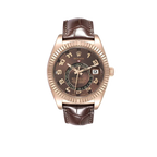 Sky-Dweller 42mm  Everose Chocolate Brown Dial Rose Gold Watch 326135
