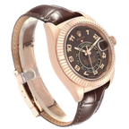 Sky-Dweller 42mm  Everose Chocolate Brown Dial Rose Gold Watch 326135