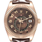 Sky-Dweller 42mm  Everose Chocolate Brown Dial Rose Gold Watch 326135