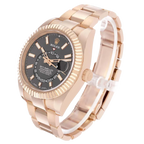 Sky-Dweller 42mm Rose Gold Slate Dial Mens Watch 326935