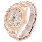 Sky-Dweller 42mm  Rose Gold Sundust Dial Mens Watch 326935
