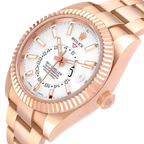 Sky-Dweller 42mm  Rose Gold White Dial Mens Watch 326935
