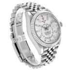 Sky-Dweller 42mm  Silver Dial Steel White Gold Mens Watch 326934