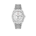 Sky-Dweller 42mm  Silver Dial Steel White Gold Mens Watch 326934