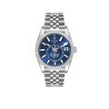 Sky-Dweller 42mm Steel White Gold Blue Dial Mens Watch 326934