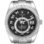 Sky-Dweller 42mm White Gold Black Dial Mens Watch 326939