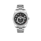 Sky-Dweller 42mm White Gold Black Dial Mens Watch 326939
