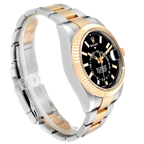 Sky Dweller 42mm Yellow Gold Steel Black Dial Mens Watch 326933