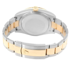 Sky Dweller 42mm Yellow Gold Steel Black Dial Mens Watch 326933