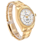 Sky-Dweller 42mm Yellow Gold White Dial Automatic Mens Watch 326938