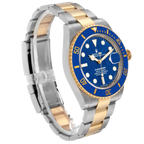 Submariner 41mm Steel Yellow Gold Blue Dial Mens Watch 126613