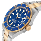 Submariner 41mm Steel Yellow Gold Blue Dial Mens Watch 126613