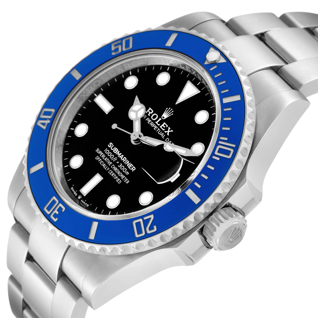 Submariner 41mm Cookie Monster Blue Ceramic Bezel White Gold Mens Watch 126619