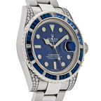 Submariner Date 40mm 116659SABR White Gold Blue Dial Sapphire Diamond Bezel
