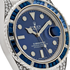 Submariner Date 40mm 116659SABR White Gold Blue Dial Sapphire Diamond Bezel