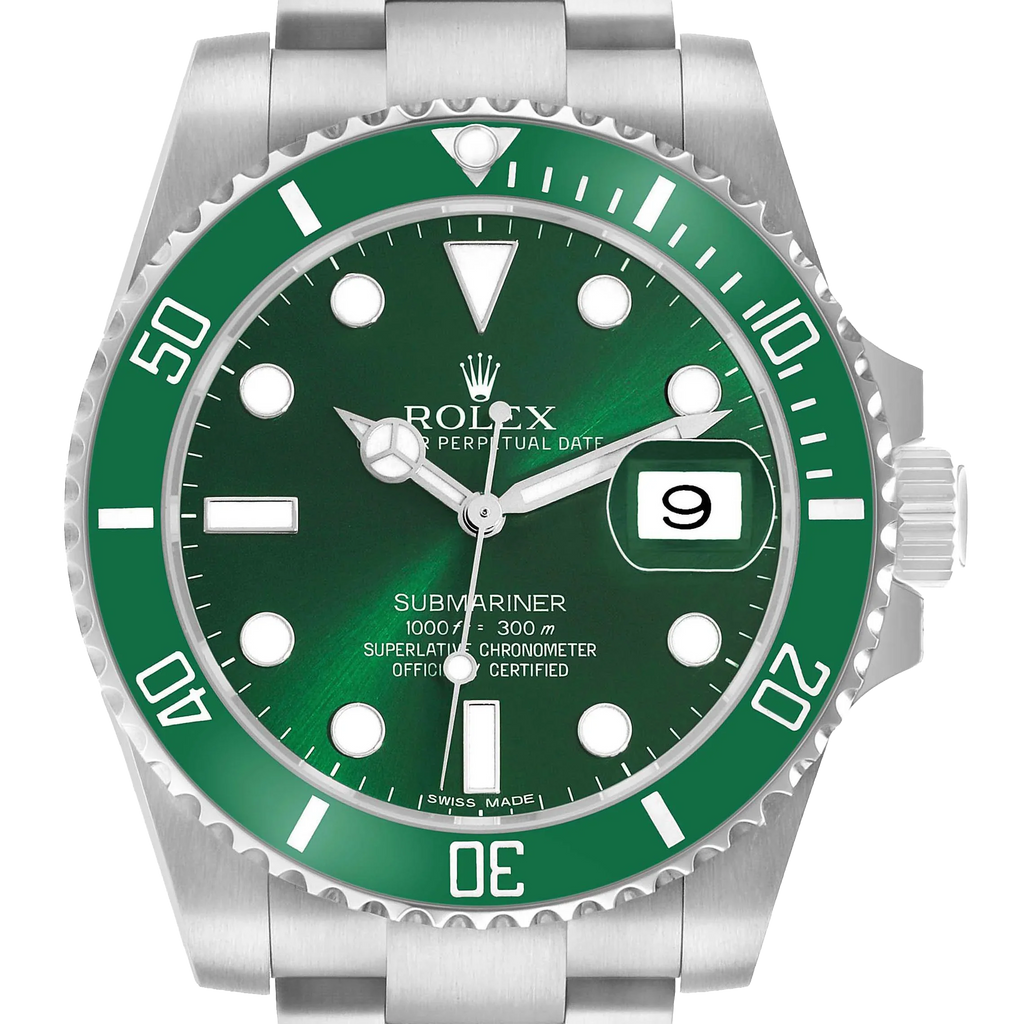 Submariner 40mm Hulk Steel Green Dial Bezel Mens Watch 116610LV