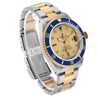Submariner Steel Yellow Gold 40mm Diamond Serti Mens Watch 16613