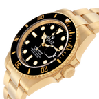 Submariner 41mm Yellow Gold Black Dial Bezel Mens Watch 126618