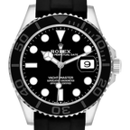 Yachtmaster 42mm White Gold Oysterflex Bracelet Mens Watch 226659