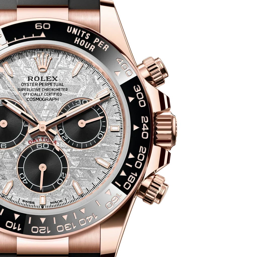 Daytona 40mm Oyster Perpetual Everose Gold with Meteorite and Black Dial M126515LN-0008