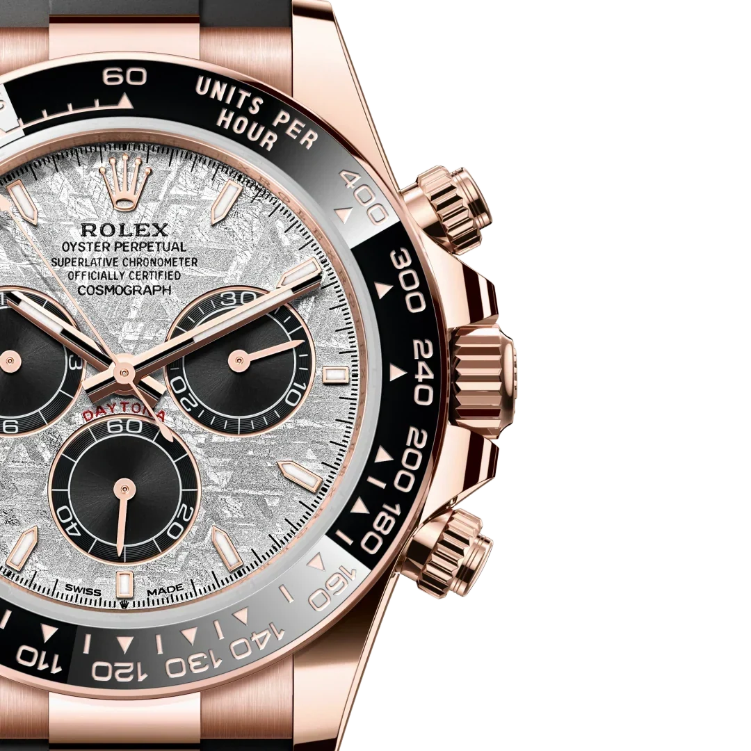 Daytona 40mm Oyster Perpetual Everose Gold with Meteorite and Black Dial M126515LN-0008