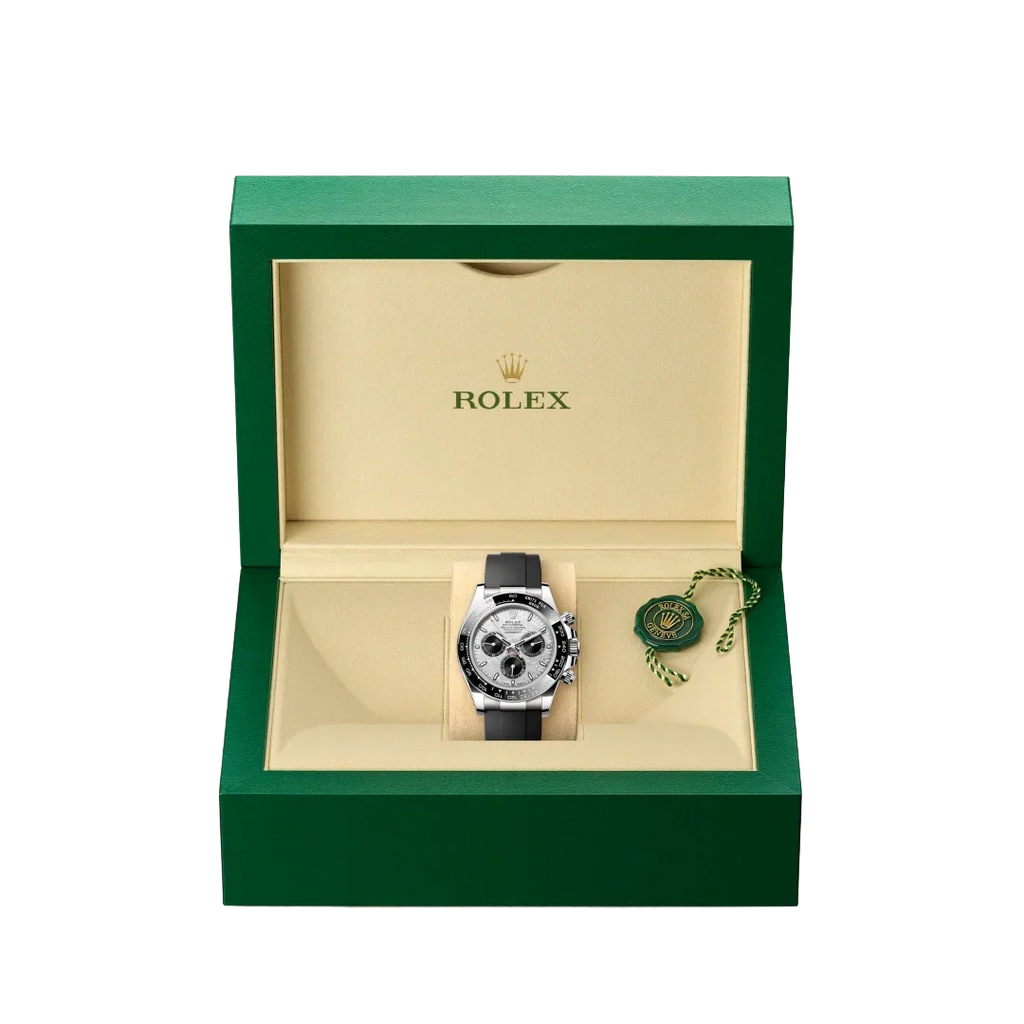 Daytona 40mm Oyster Perpetual White Gold with Meteorite and Black Dial M126519LN-0007