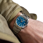Oyster Perpetual 41mm Stainless Steel Med Blue Dial Men Watch 134300-0009 New 2025