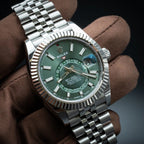 Sky-Dweller Stainless Steel Green Dial Jubilee 336934-0002 New