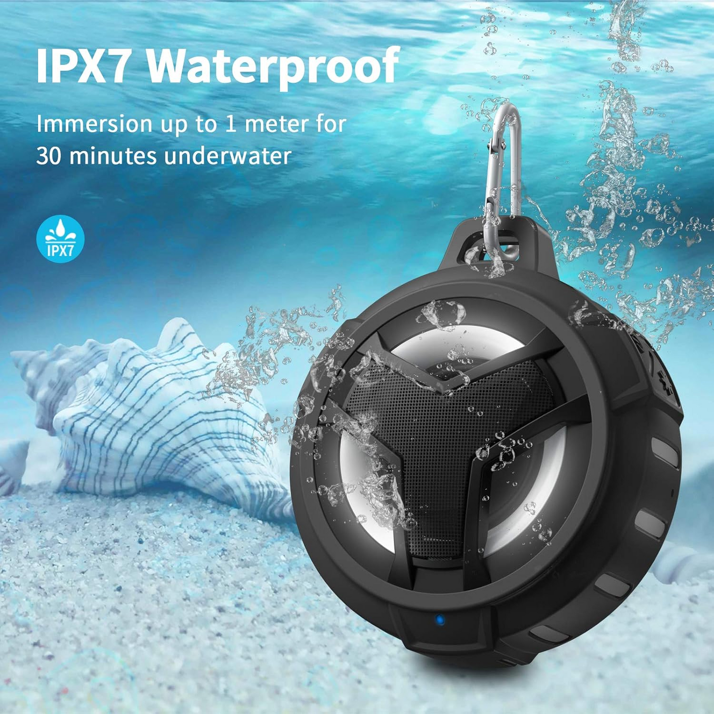 SOLZERY Bluetooth Shower Speaker