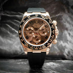Daytona 40mm Rose Gold Chocolate Dial Mens Watch 116515